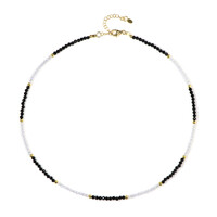 Black Spinel Silver Necklace