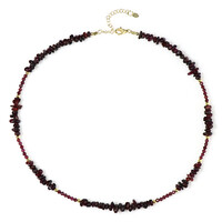 Collana in argento con Granato Mozambico