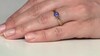 Zilveren ring met een tanzaniet (Ornaments by de Melo)