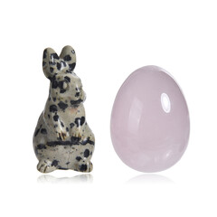 Figurine et Jaspe Dalmatien