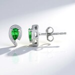 Orecchini in argento con Lemshuku Tsavorite