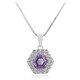 Amethyst Silver Necklace