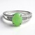 Anello in argento con Crisoprasio Imperiale