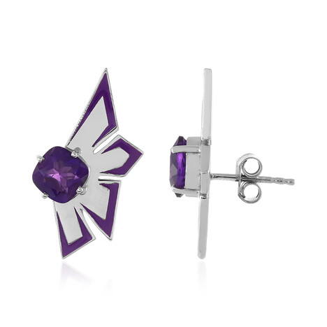 Amethyst-Silberohrringe