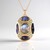 Collana in argento con Labradorite Blu Maniry (KM by Juwelo)