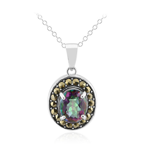 Collana in argento con Quarzo Mistico