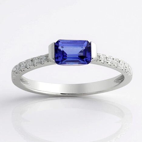 Anello in oro con Tanzanite AAA (CIRARI)