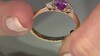 Gouden ring met een roze saffier (CIRARI)