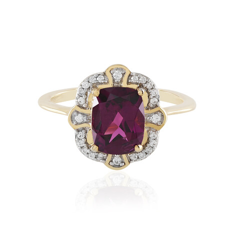 Magenta-Granat-Goldring