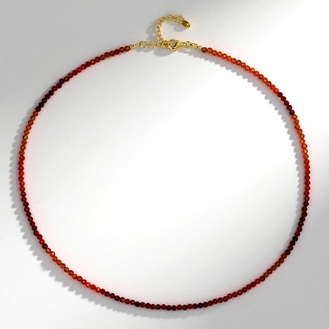 Collana in argento con Corniola