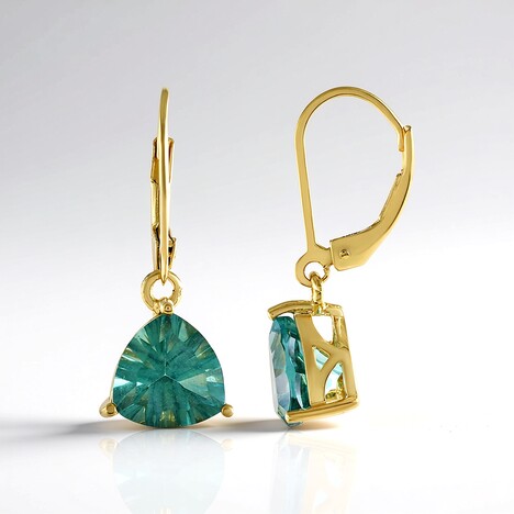 Orecchini in argento con Fluorite Verde