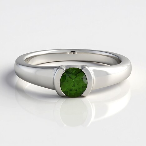 Anello in argento con Zircone Ceylon Verde