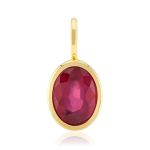 Colgante en plata con Rubí de Bemainty