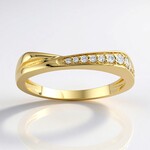 Anello in oro con Diamante SI2 (H) (de Melo Gold)