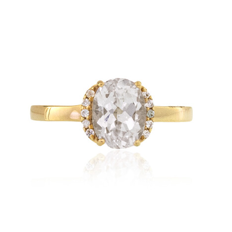 Bague en or et Kunzite blanche