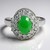 Anello in argento con Crisoprasio Imperiale