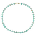 Amazonit-Silberhalskette