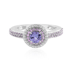 Gouden ring met een tanzaniet