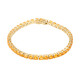 Bracelet en or et Opale de Feu du Mexique (CUSTODANA)