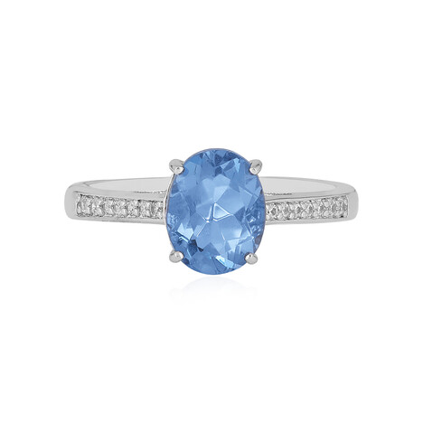 Anello in argento con Fluorite Cangiante