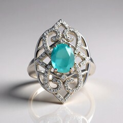 Anello in argento con Grandidierite