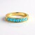 Anello in argento con Apatite Blu Neon