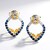 Orecchini in argento con Zaffiro Blu (Gems en Vogue)