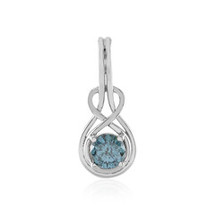 Ciondolo in oro con Diamante Blu I2
