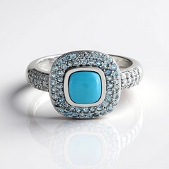 Anello in argento con Turchese Sleeping Beauty (de Melo Essence)