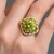 Burmesischer Peridot-Silberring