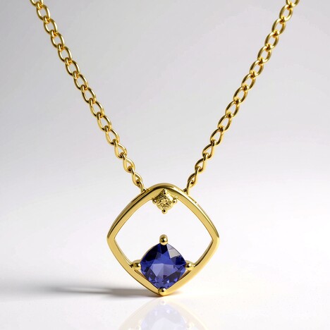 Collana in oro con Tanzanite AAA (CIRARI)