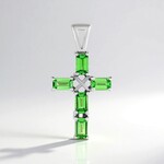 Ciondolo in argento con Lemshuku Tsavorite