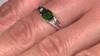 Zilveren ring met een Russische diopsied
