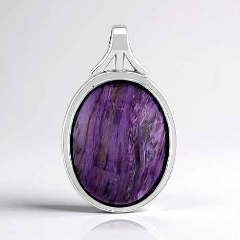 Ciondolo in argento con Charoite