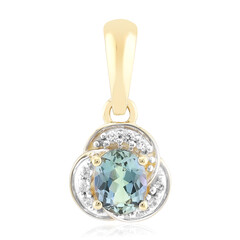 Ciondolo in oro con Tanzanite (non riscaldata)
