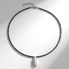Collana in argento con Perla d'Acqua Dolce Bianca