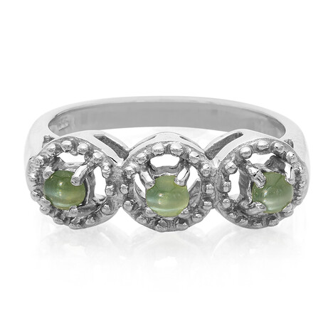 Anello in argento con Alessandrite Occhio di Gatto