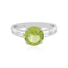 Peridot Silver Ring (Adela Silber)