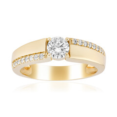 Bague en or et Diamant VVS2 (G)