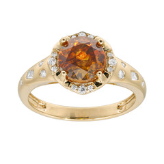 Anello in oro con Sfalerite (CIRARI)