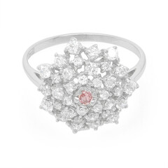 Padparadscha Sapphire Silver Ring