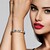 Bransoletka bangle ze srebra rodowanego - Topaz niebieski Swiss Blue (Dallas Prince Designs)