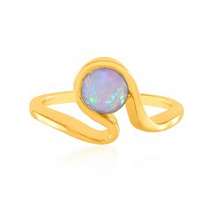 Anillo en plata con Ópalo de Welo (de Melo Essence)