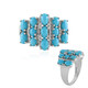Anello in argento con Turchese Sleeping Beauty (Faszination Türkis)