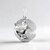 Ciondolo in argento con Diamante I2 (H) (de Melo Essence)