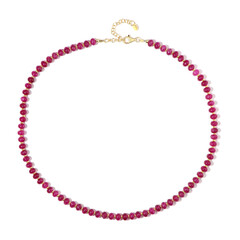 Kirsch-Quarz-Silberhalskette (Riya)