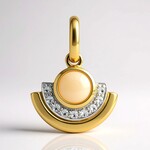 Ciondolo in oro con Opale di Coober Pedy