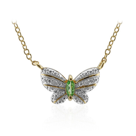 Tansania-Tsavorit-Silbercollier