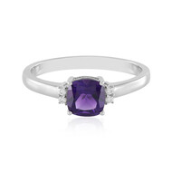 Anello in argento con Ametista Zambiana