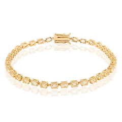 Brazalete en plata con Citrino